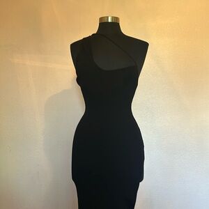 Hers Collection NWT Size Medium long slit dress